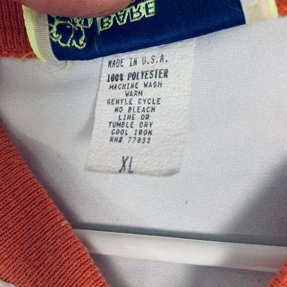 Snapple Size XL Jacket Mango Madness Embroidered Lightweight White Orange - Picture 4 of 5